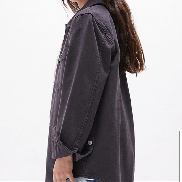 New PacSun Kids Button‎ Down Shacket - Picture 1 of 5